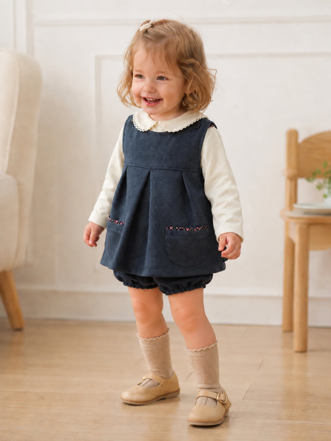 navy jumper dress & bloomers set<span>ブルマセット</span>