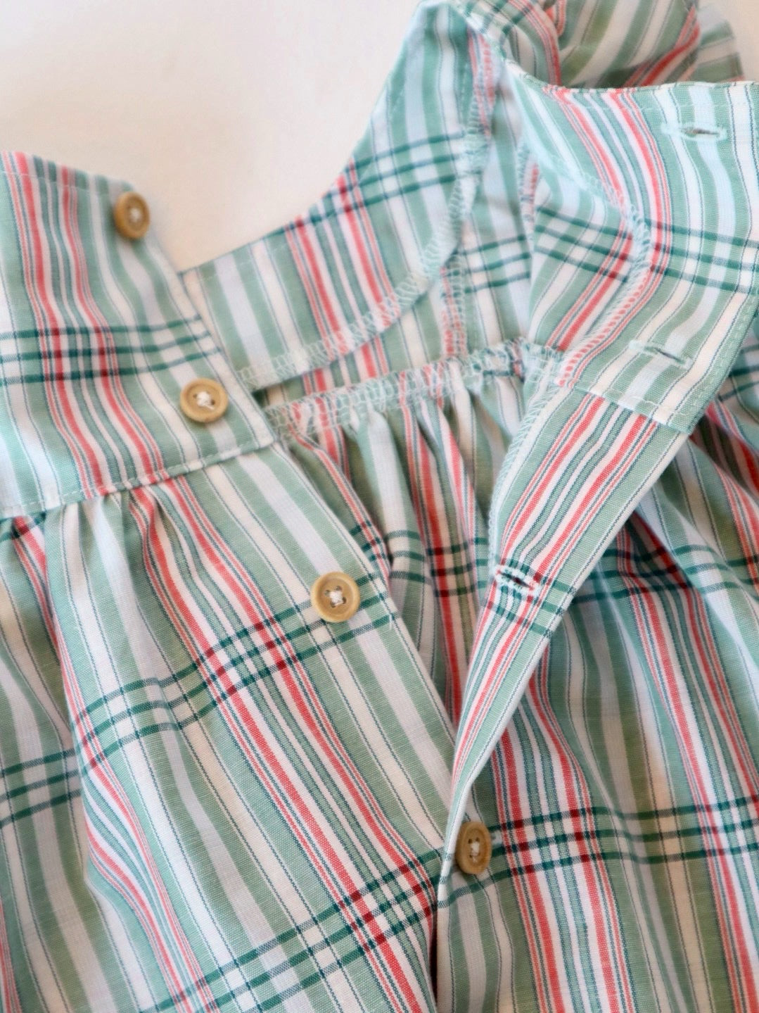 checked blouse& bloomers set<span>ベビースーツ</span>