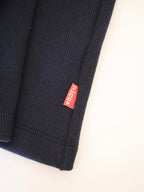 navy jersey tuck skirt dress<span>ワンピース</span>