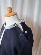 classic navy jersey top<span>トップス</span>