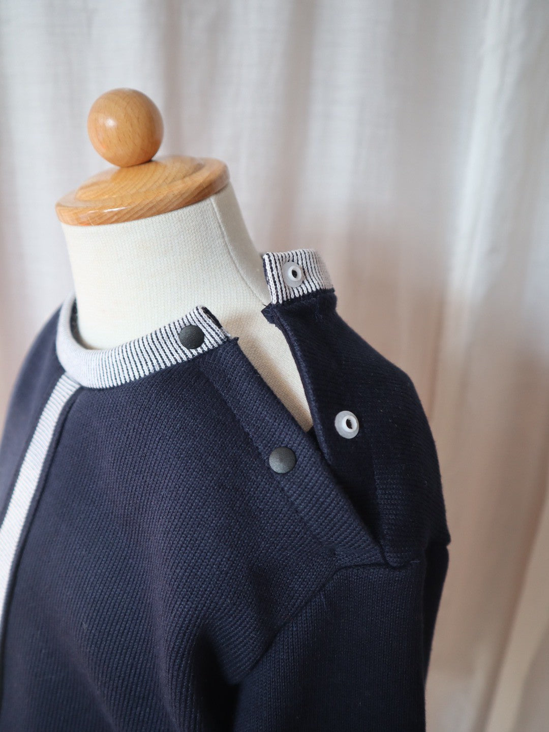 classic navy jersey top<span>トップス</span>