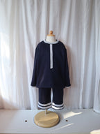 classic navy jersey top<span>トップス</span>