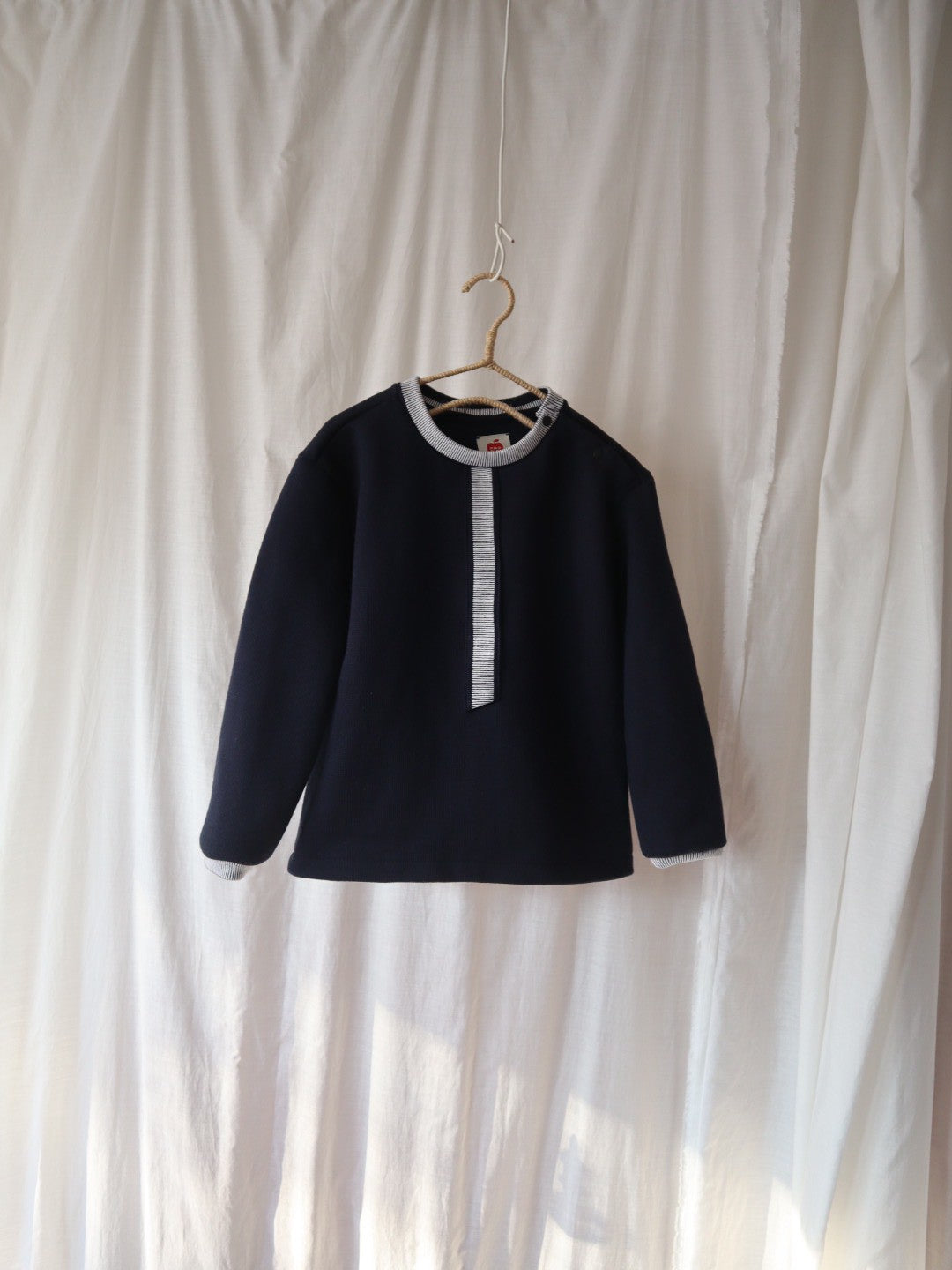 classic navy jersey top<span>トップス</span>