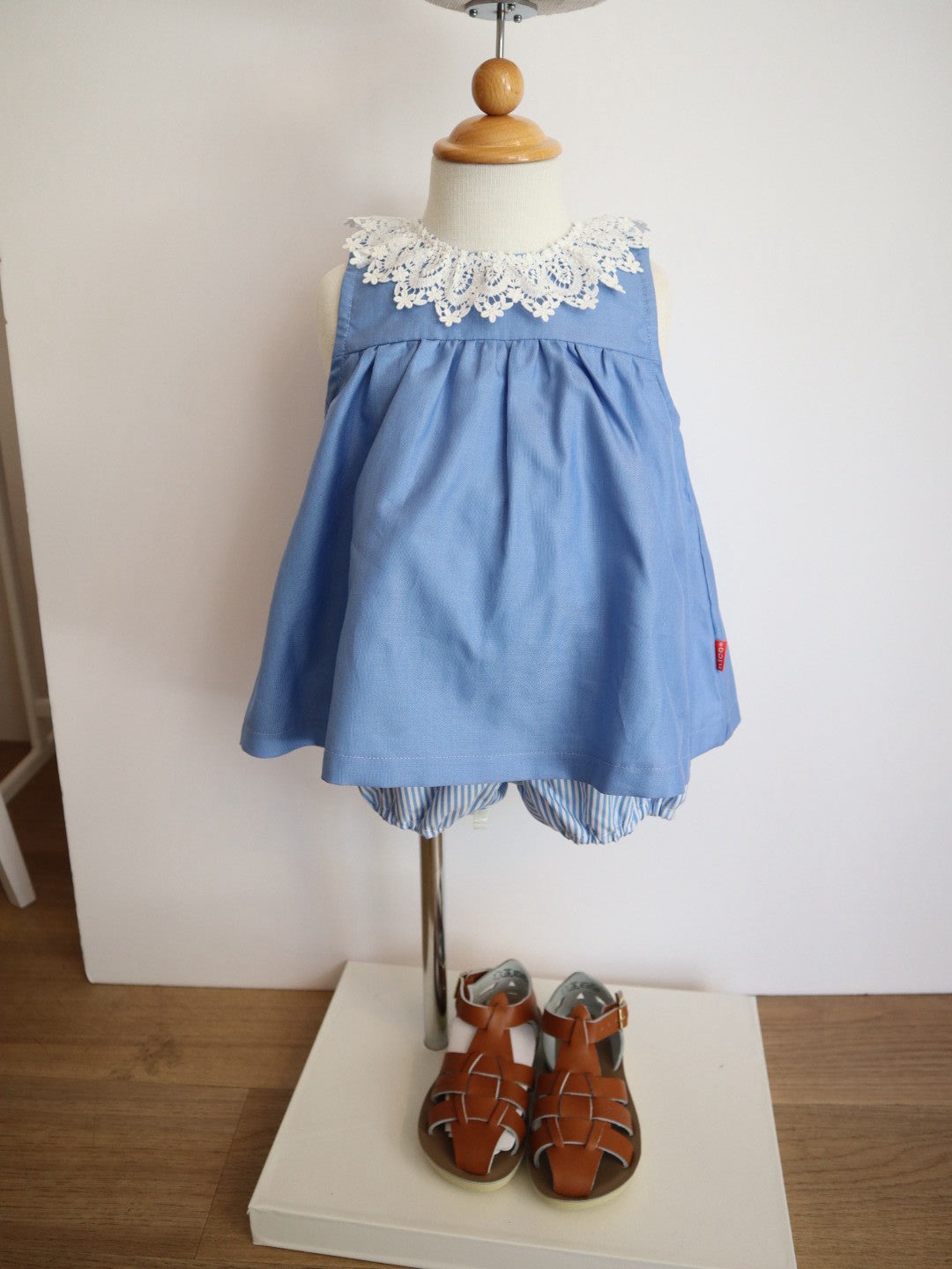 lace blouse & bloomers set