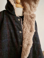 reversible poncho outer<span>アウター</span>