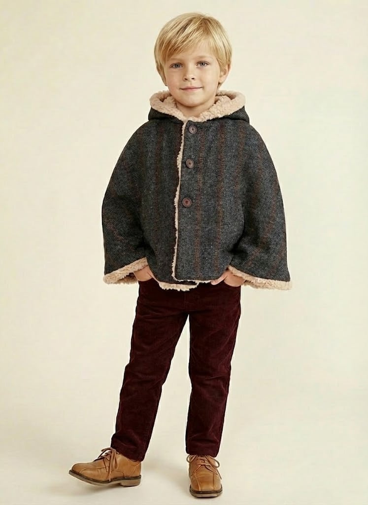 reversible poncho outer<span>アウター</span>
