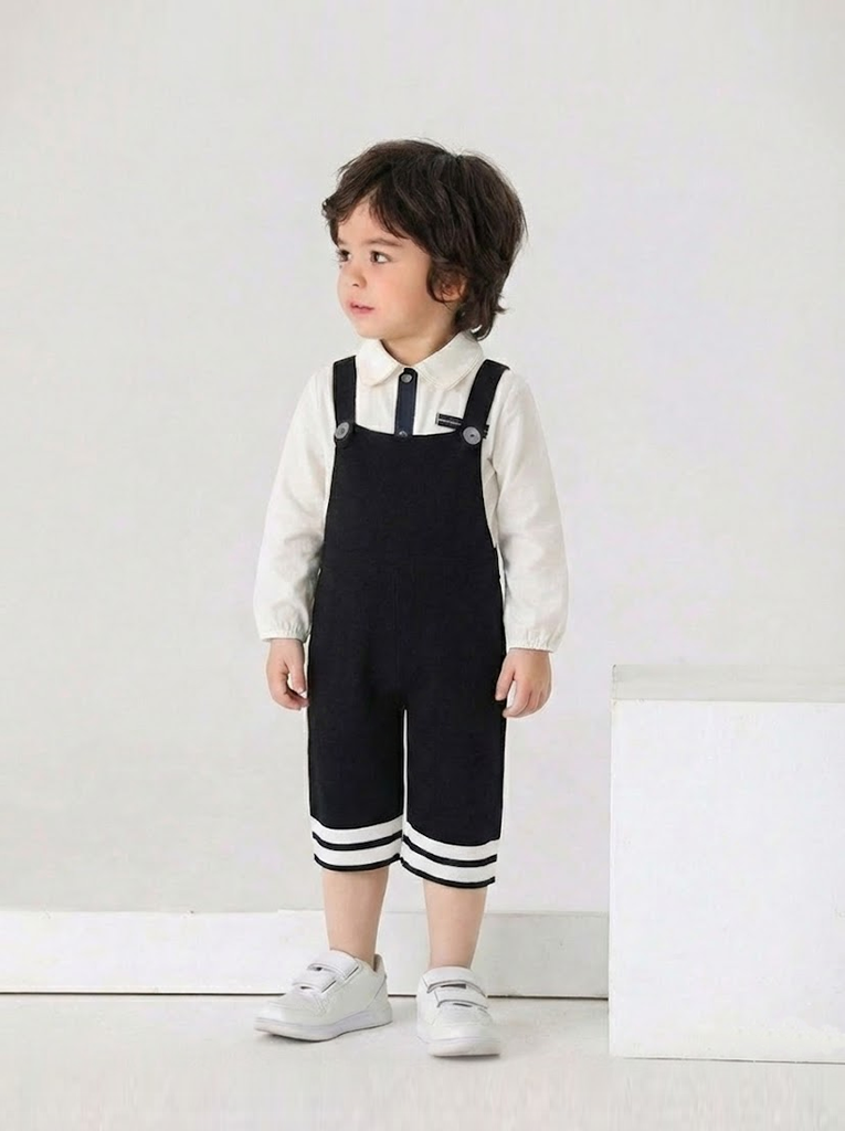 classic navy jersey bib overalls<span>サロペット</span>