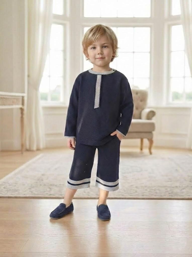 classic navy jersey top<span>トップス</span>