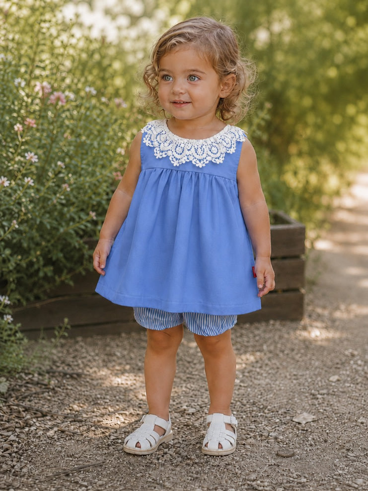 lace blouse & bloomers set